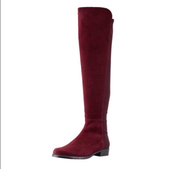 stuart weitzman burgundy boots